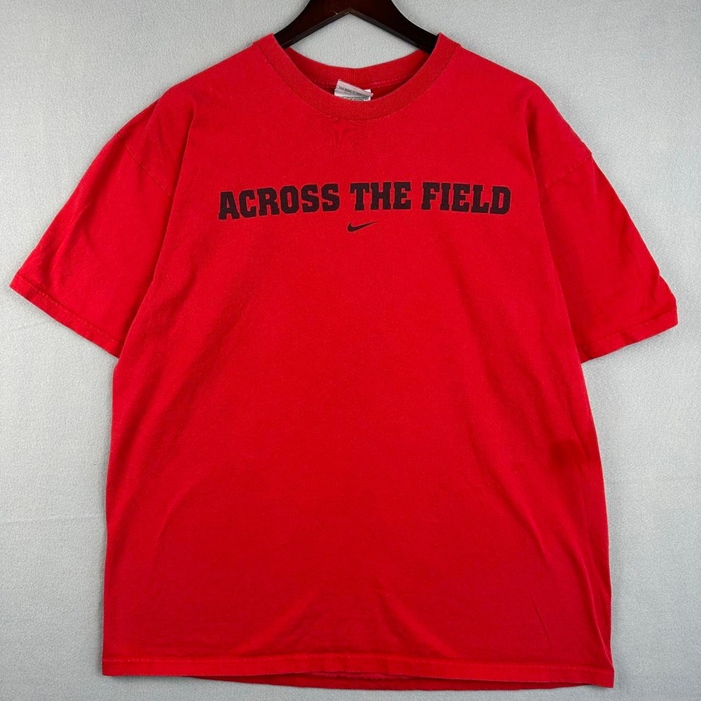 The Ohio State university Across The Field Nike red Collegiate Sports Tee Shirt